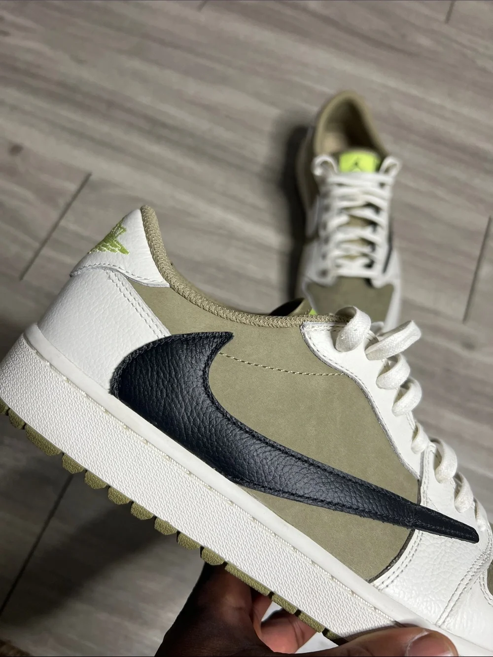 Air Jordan 1 Retro Low Golf Travis Neutral Olive (12)